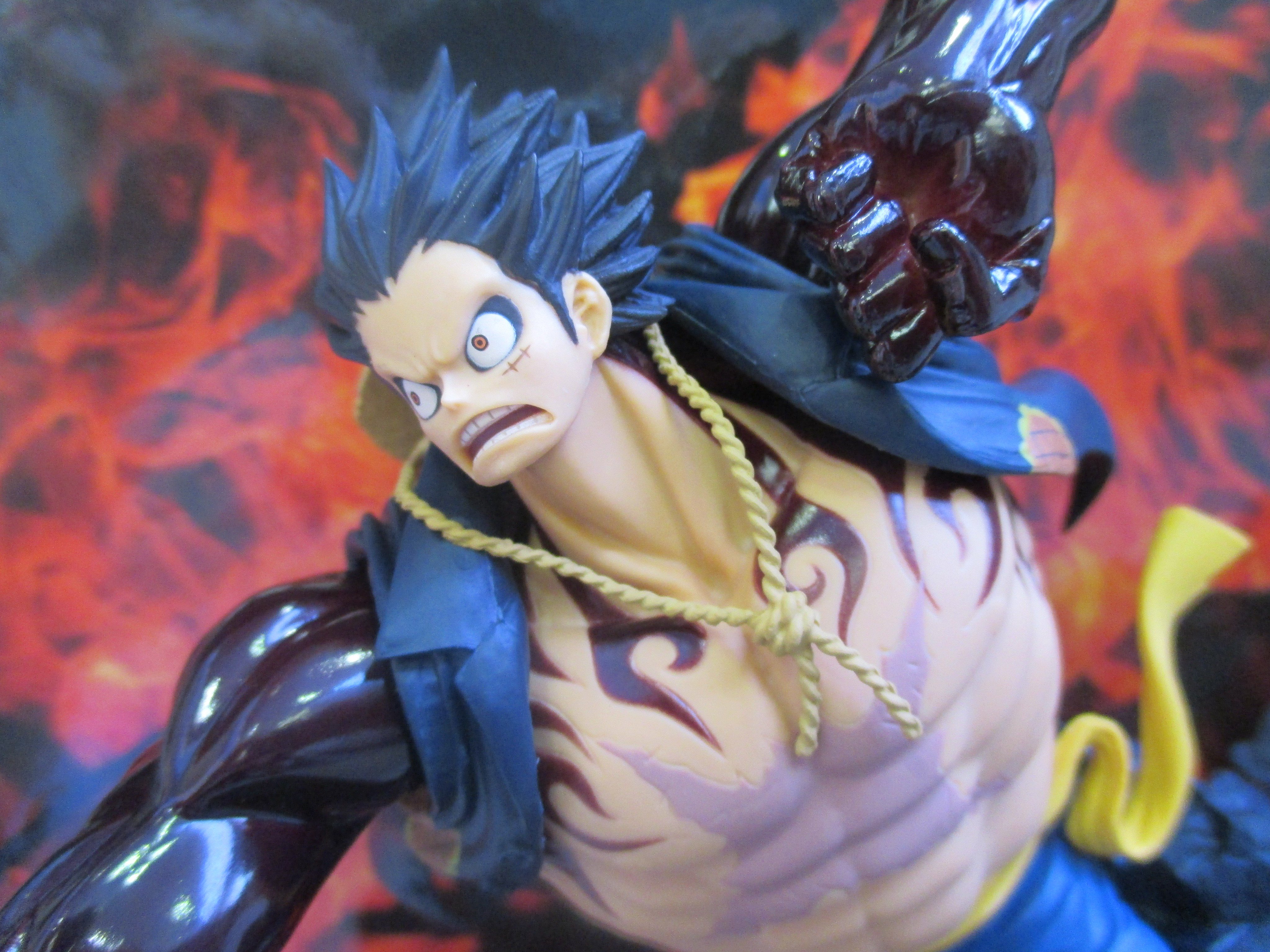 Luffy Gear 4 ของแท้ JP แมวทอง - Scultures Banpresto [โมเดลวันพีช]