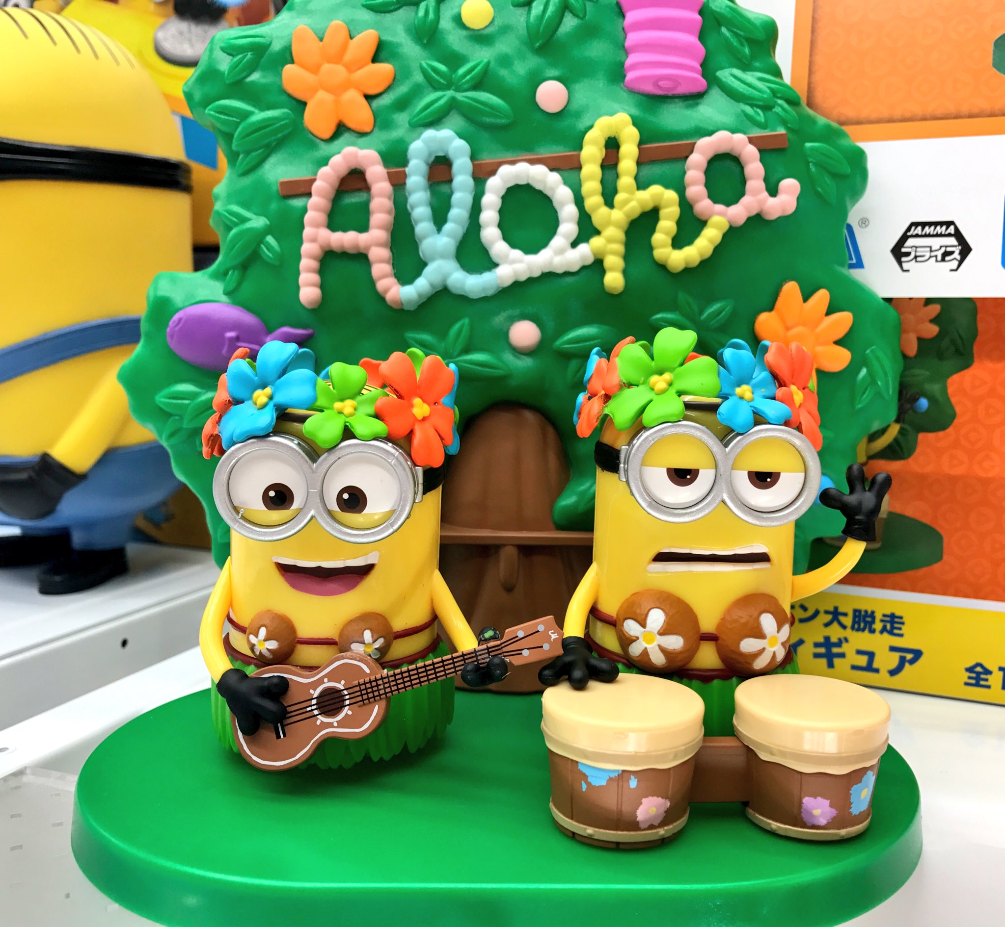 Minion Aloha Set ของแท้ JP - Sega [โมเดลมินเนี่ยน] (2 ตัว)