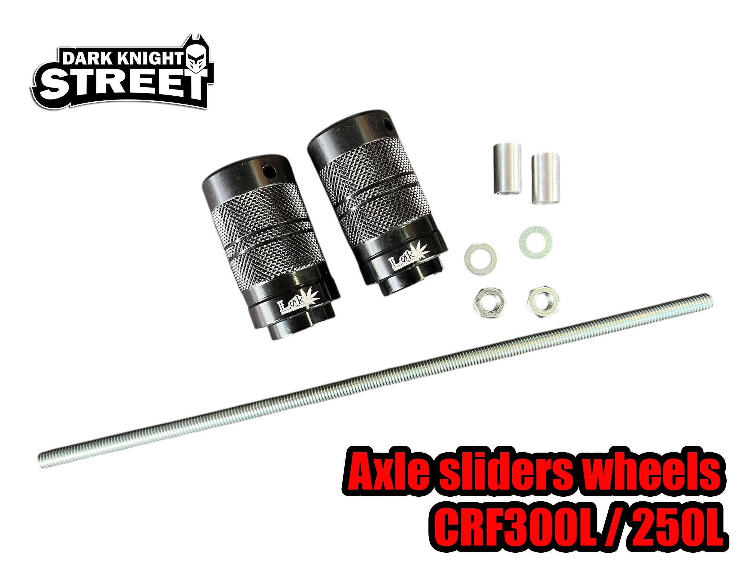 Axle sliders front and rear for Honda CRF300L / 250L