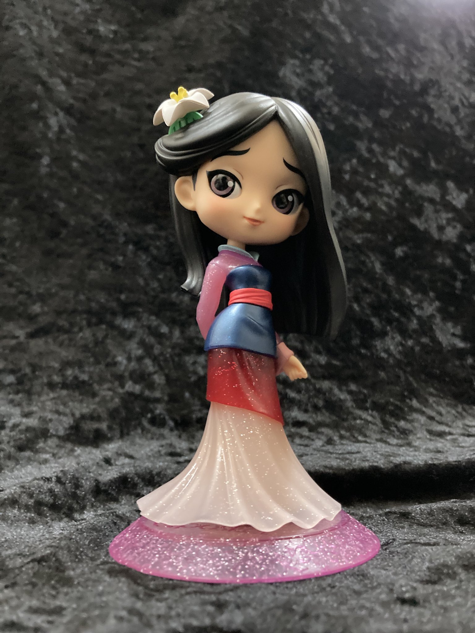 Mulan - Glitter Line ของแท้ JP - Q Posket Banpresto [โมเดล Disney]