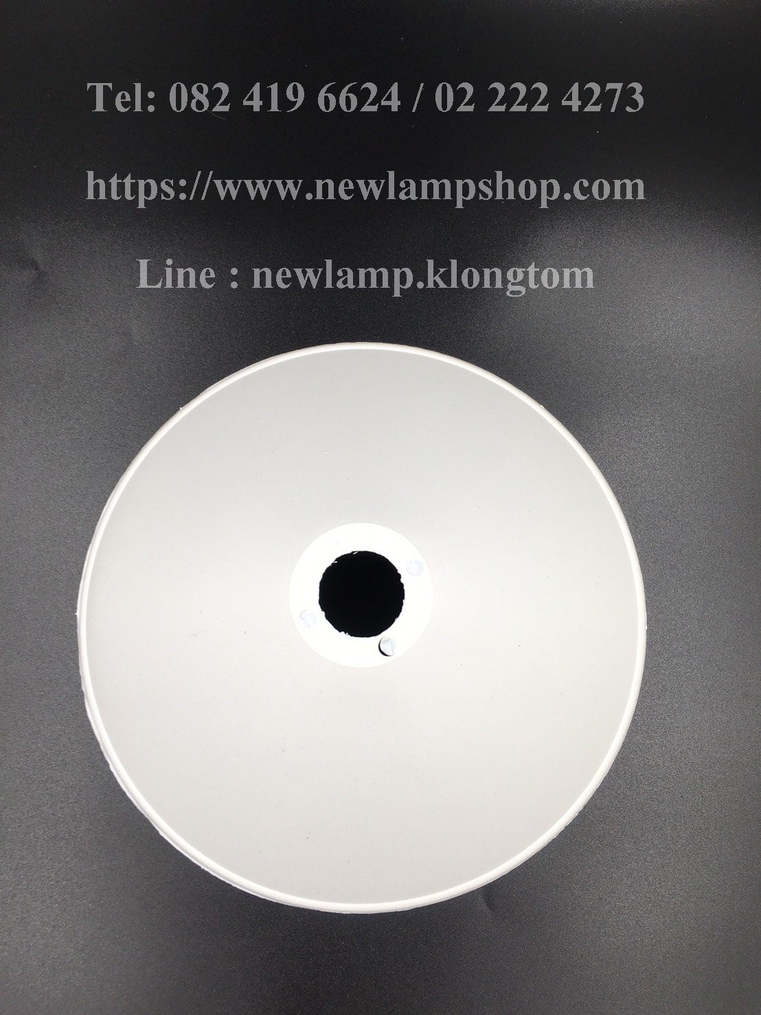 ฝาชีพลาสติกสีขาว ขนาด9"