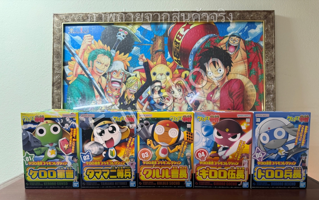 Keroro Set (แบบประกอบ) ของแท้ JP - Plamo Collection Bandai [โมเดล Keroro] (5 ตัว)