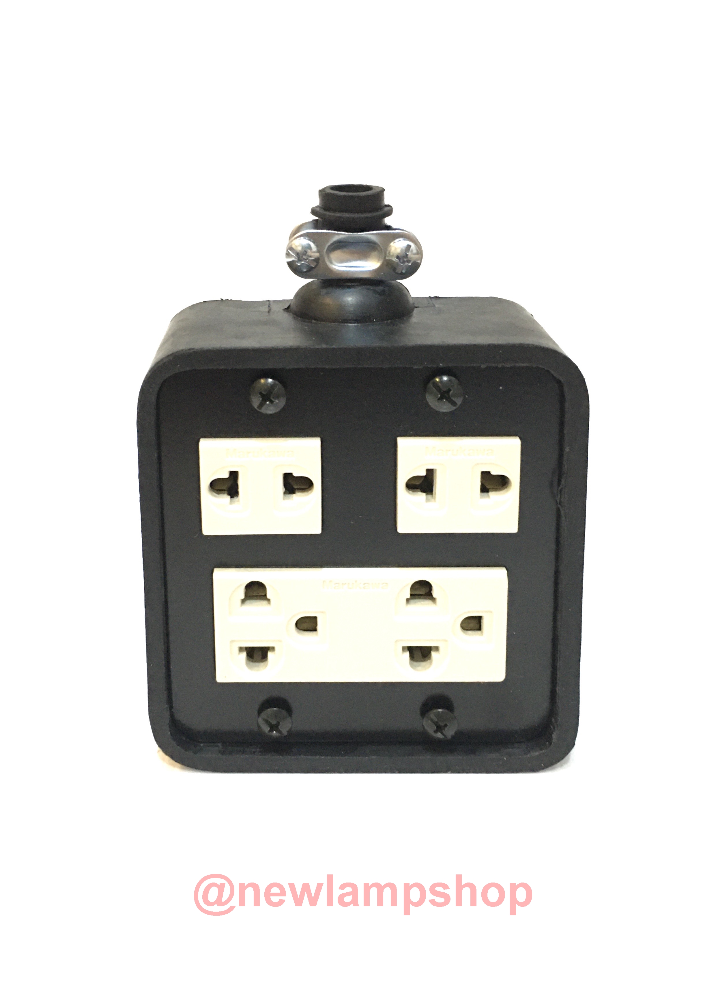 บล็อกยาง 4*4 รุ่นJPS 2ปลั๊ก 1ปลั๊กกราวด์คู่