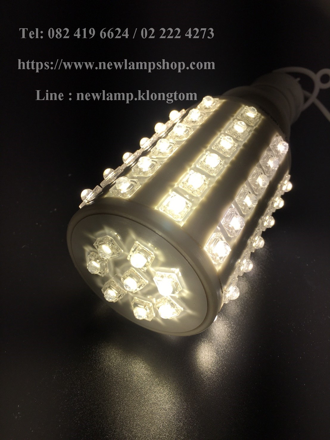 ไฟข้าวโพดLED/CORN 68LED 10W สีวอมไวท์