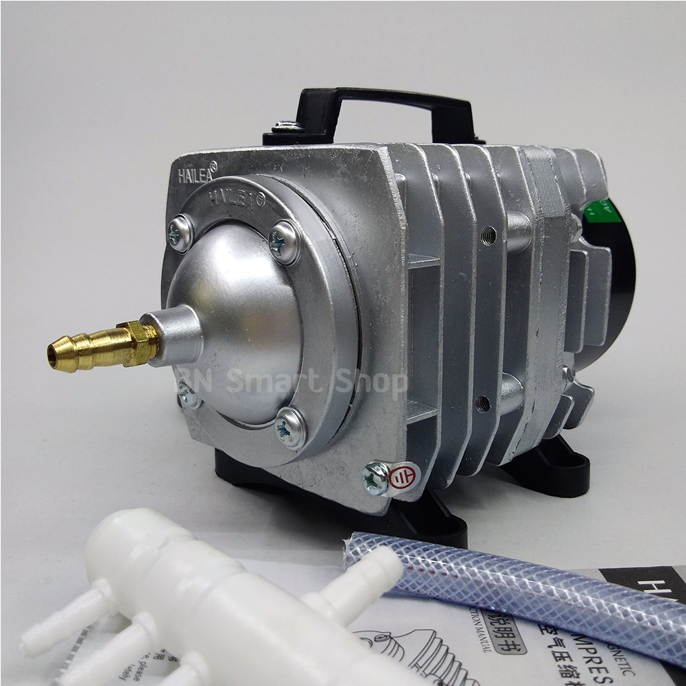 ปั้มลม ปั้มออกซิเจน 45 วัตต์ HAILEA รุ่น ACO-318 ท่อพักลม 2 นิ้ว ท่อแยกลม 20 ช่อง และอุปกรณ์พร้อมใช้งาน