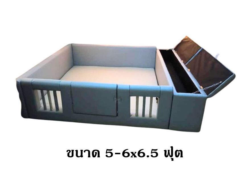 คอกกั้น มีช่องเก็บของ ชุดB, คอกกั้นเด็ก,เตียงเด็ก,เบาะหนังนุ่มนิ่ม softplay, indoor playground kidszone ,สวนสนุกในร่ม ,รับสั่งทำบ่อบอล เตียงเด็กตามขนาด ขนาด 5-6x6.5 ฟุต