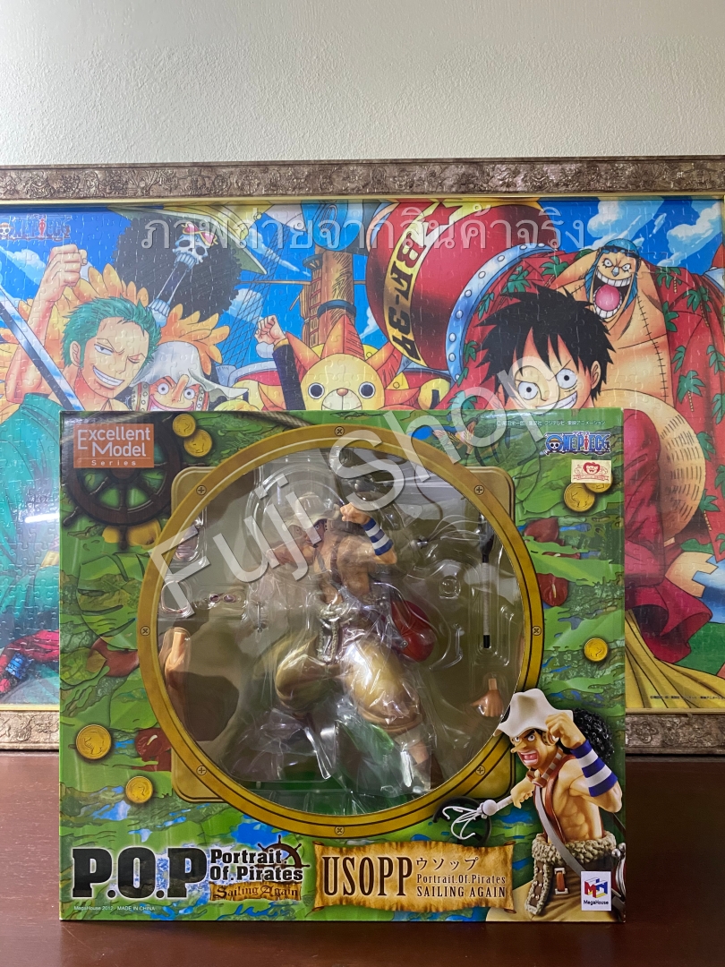 Usopp ของแท้ JP แมวทอง - POP Sailing Again Megahouse [โมเดลวันพีช]