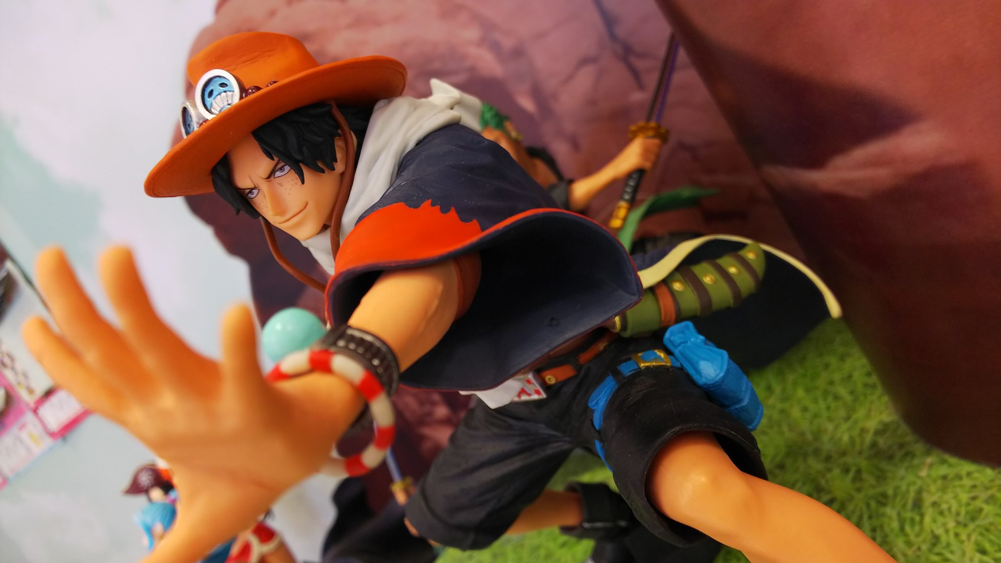 Ace ของแท้ JP แมวทอง - King of Artist Banpresto [โมเดลวันพีช]