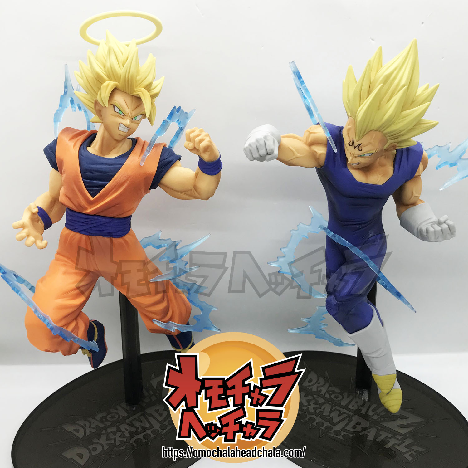 Goku VS Vegeta ของแท้ JP แมวทอง - Dokkan Battle Collab Banpresto [โมเดลดราก้อนบอล] (2 ตัว)