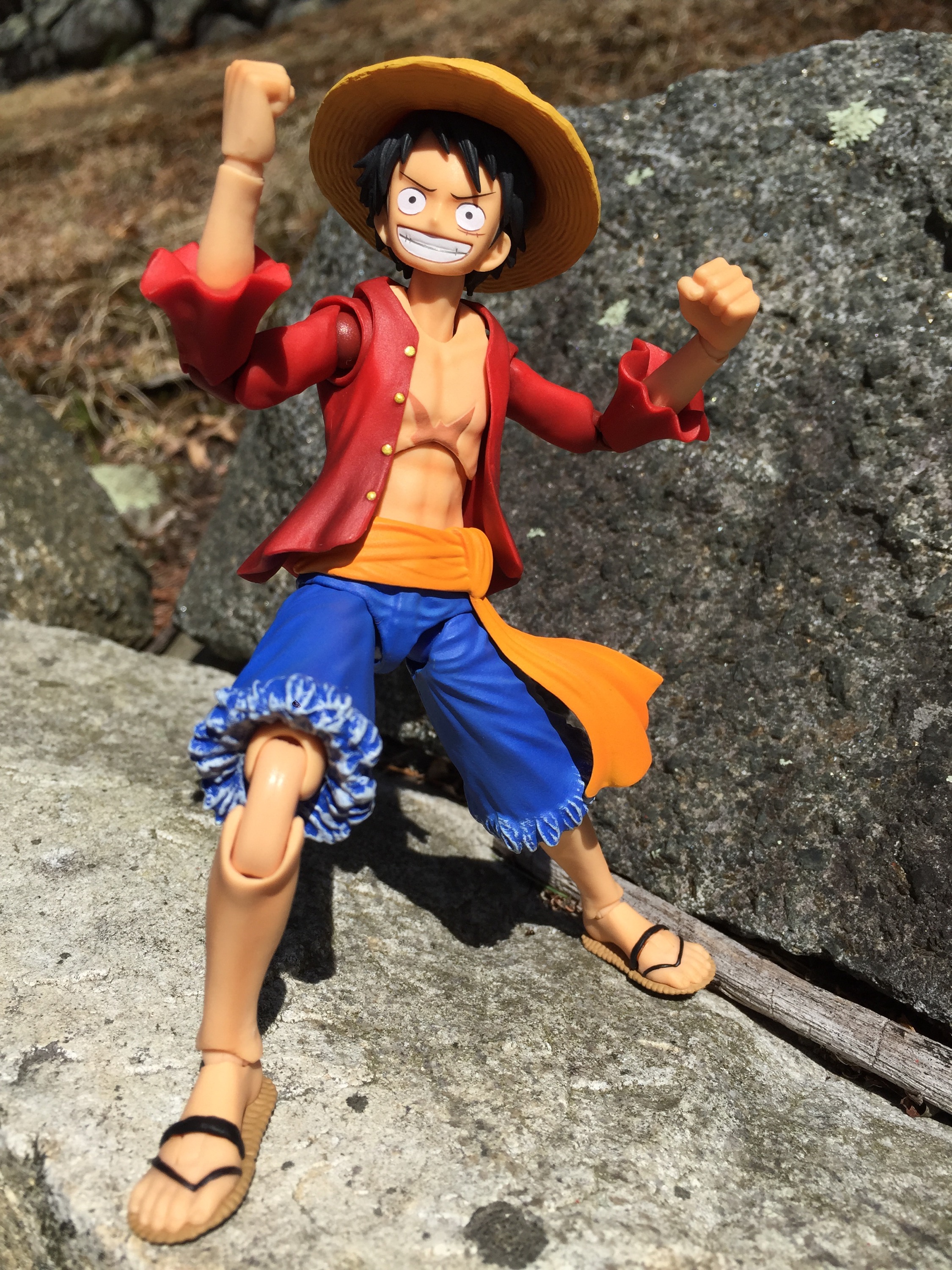 Luffy (ขยับได้) ของแท้ JP แมวทอง - Variable Action Heroes Megahouse [โมเดลวันพีช]