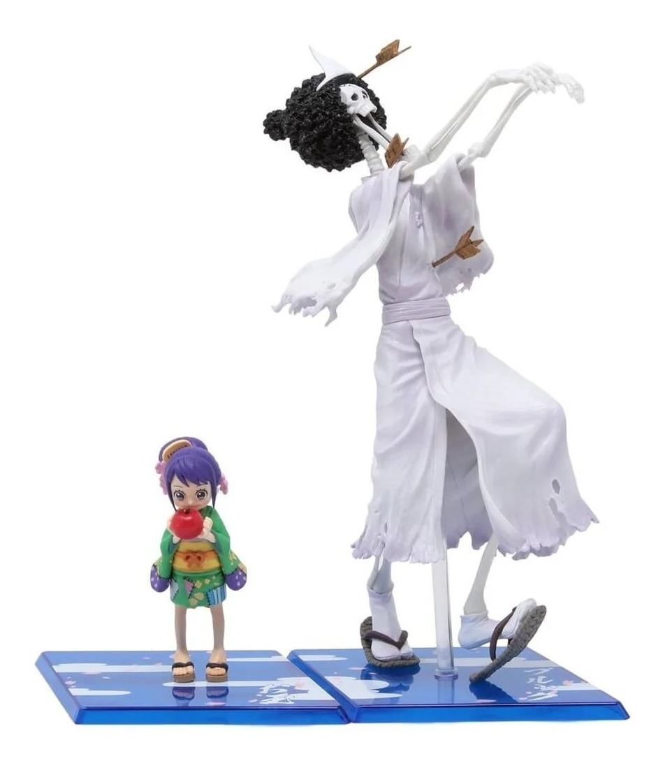 Brook Wano & Tama ของแท้ JP แมวทอง - Figuarts Zero Bandai [โมเดลวันพีช] (2 ตัว)