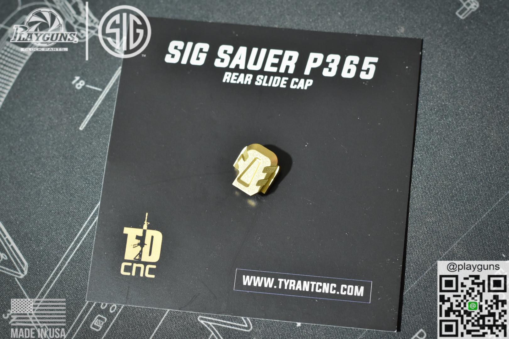 Tyrant Backplate P365 Gold