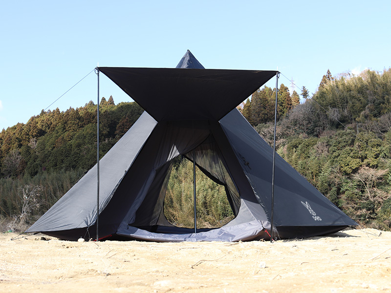DoD Big one pole tent Black T8-200-BK