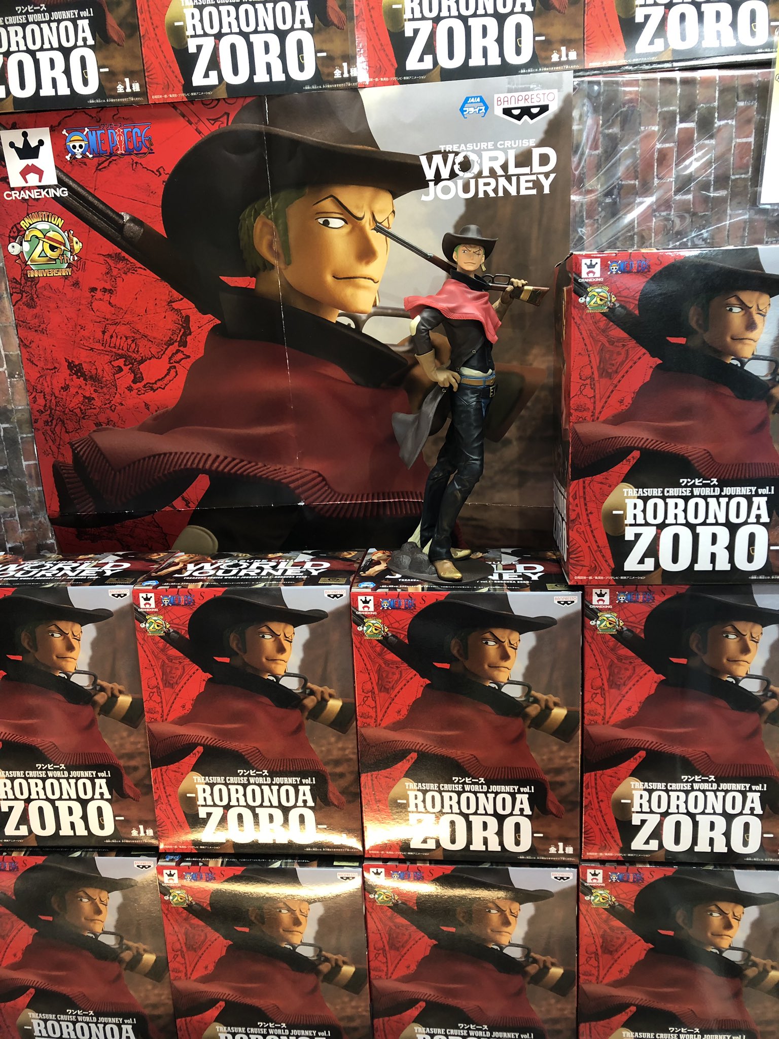 Zoro ของแท้ JP แมวทอง - Treasure Cruise World Journey Banpresto [โมเดลวันพีช]