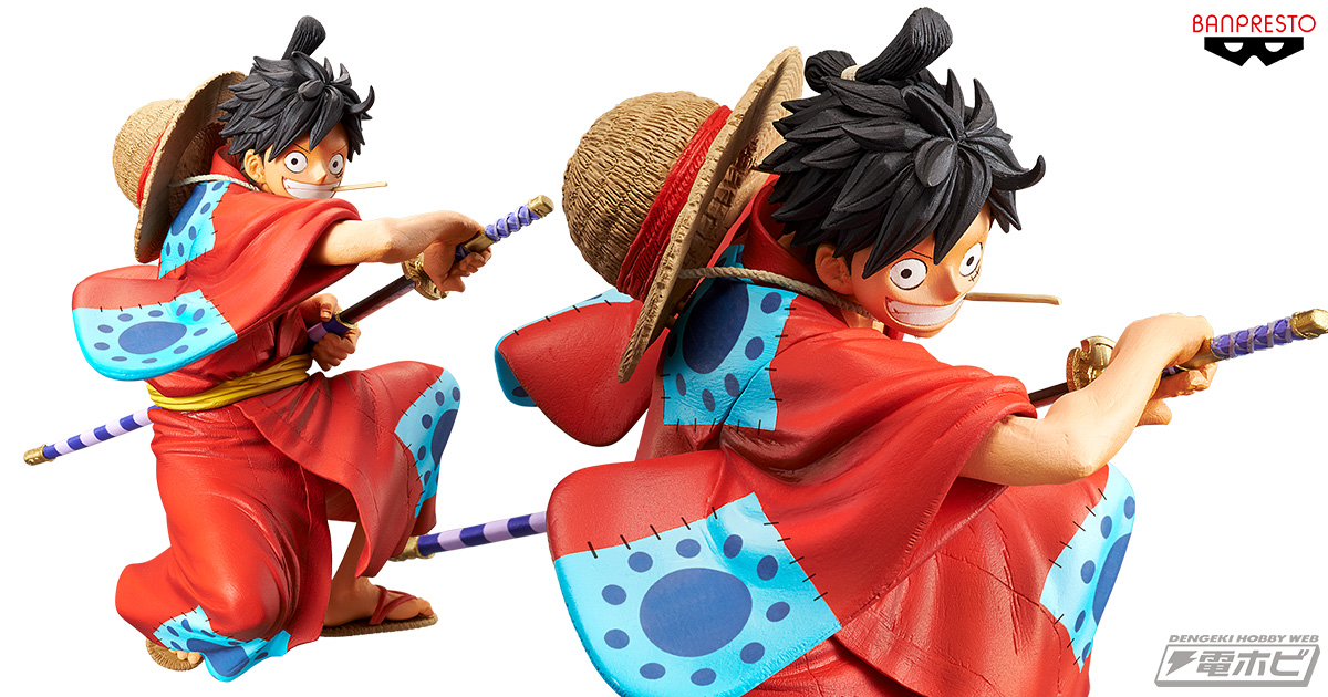 Luffy Wano ของแท้ JP แมวทอง - King of Artist Banpresto [โมเดลวันพีช]