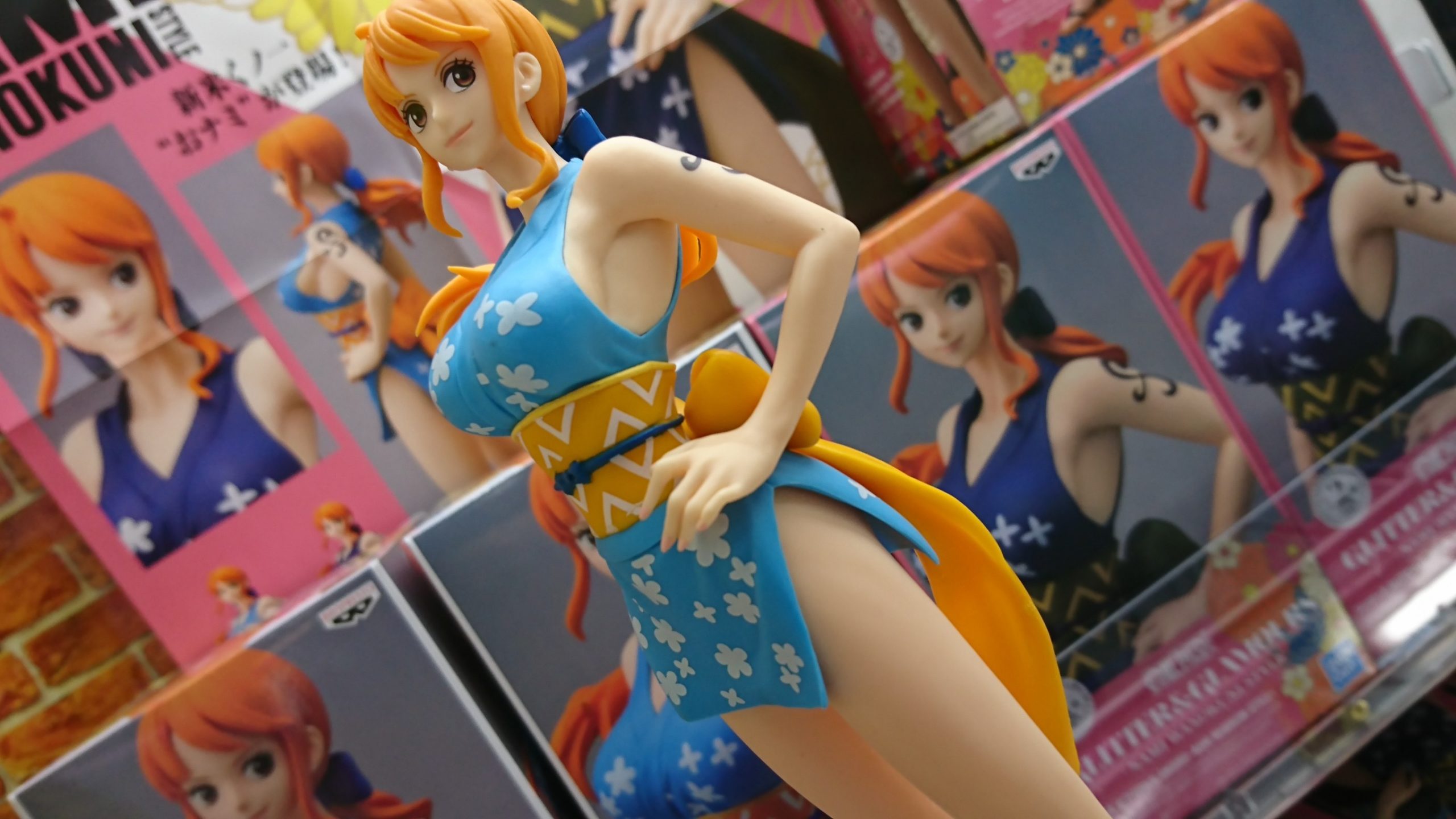 Nami Wanokuni Style ของแท้ JP แมวทอง - Glitter & Glamours Banpresto [โมเดลวันพีช]