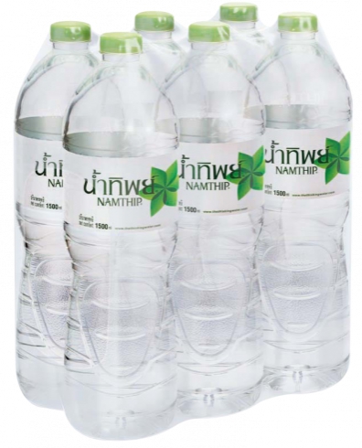 น้ำดื่ม [ตราน้ำทิพย์] 1.5 ลิตร (6ขวด/แพ็ค)