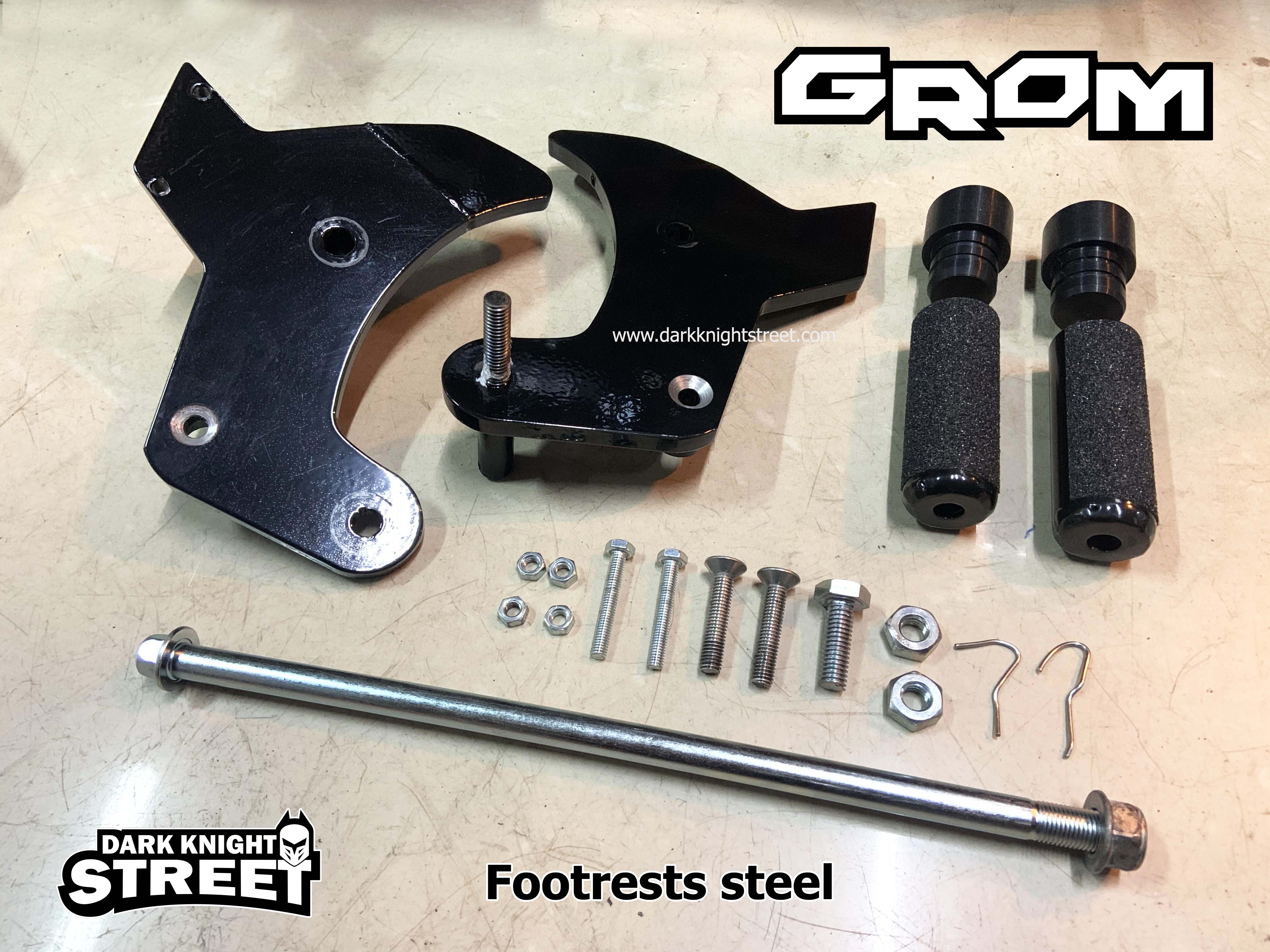 Honda Grom footrests steel (Fits : 14-20)