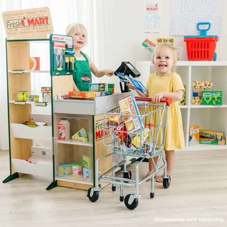 ของเล่นซูเปอร์มาร์เก็ต, แคชเชียร์จำลอง, ของเล่นขายของ,Fresh Mart Grocery Store,ของเล่นบทบาทสมมติ,ของเล่นเสริมพัฒนาการ,สื่อการสอนอนุบาลพร้อมส่ง
