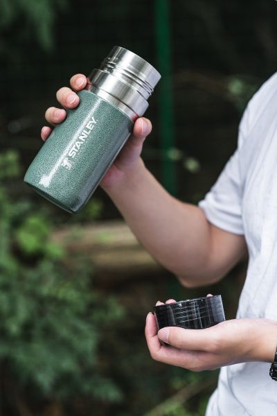 Go Vacuum Bottle 16Oz Hammertone Green