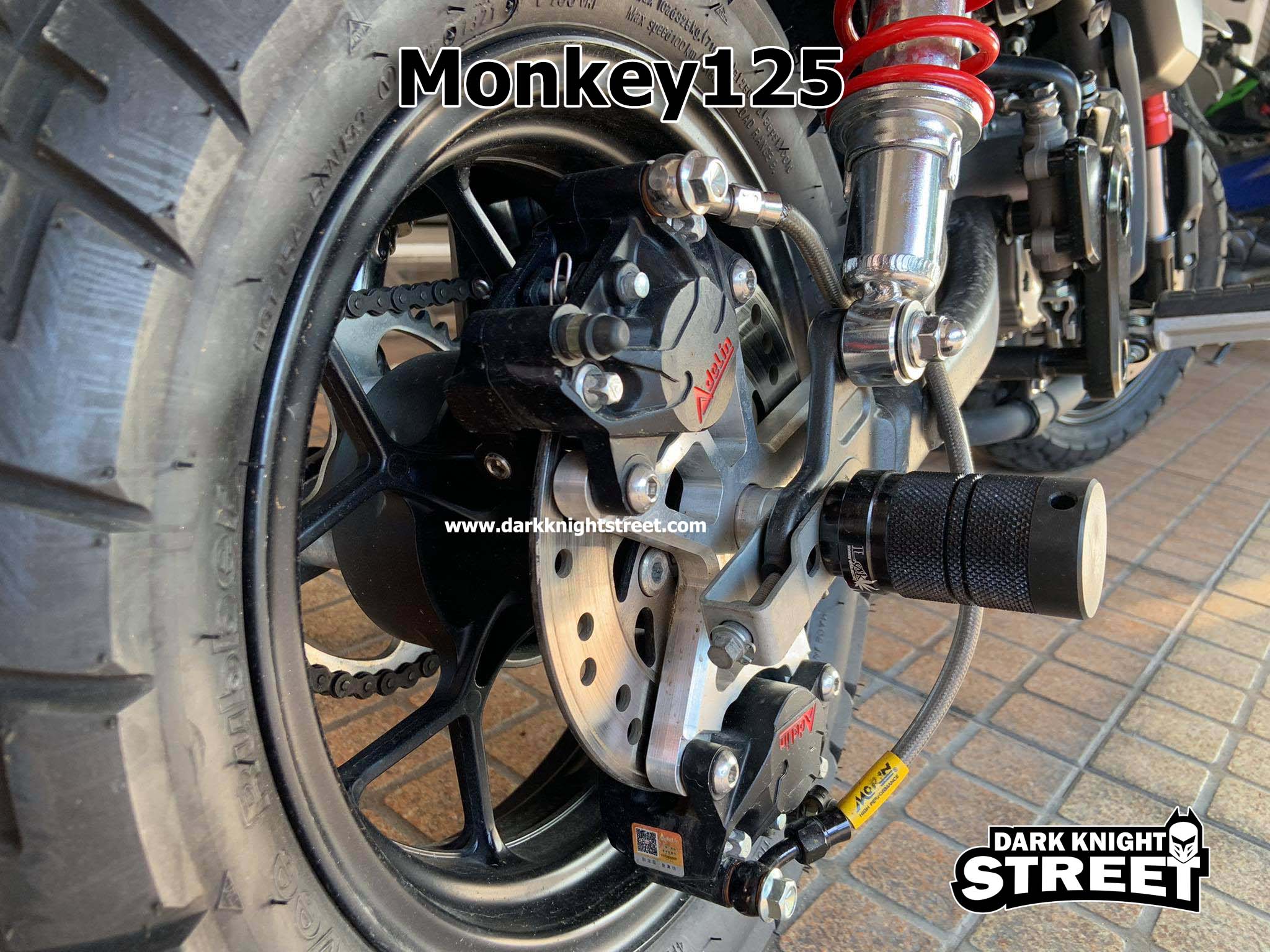 New Honda Monkey125 Axle sliders front and rear wheels complete kit