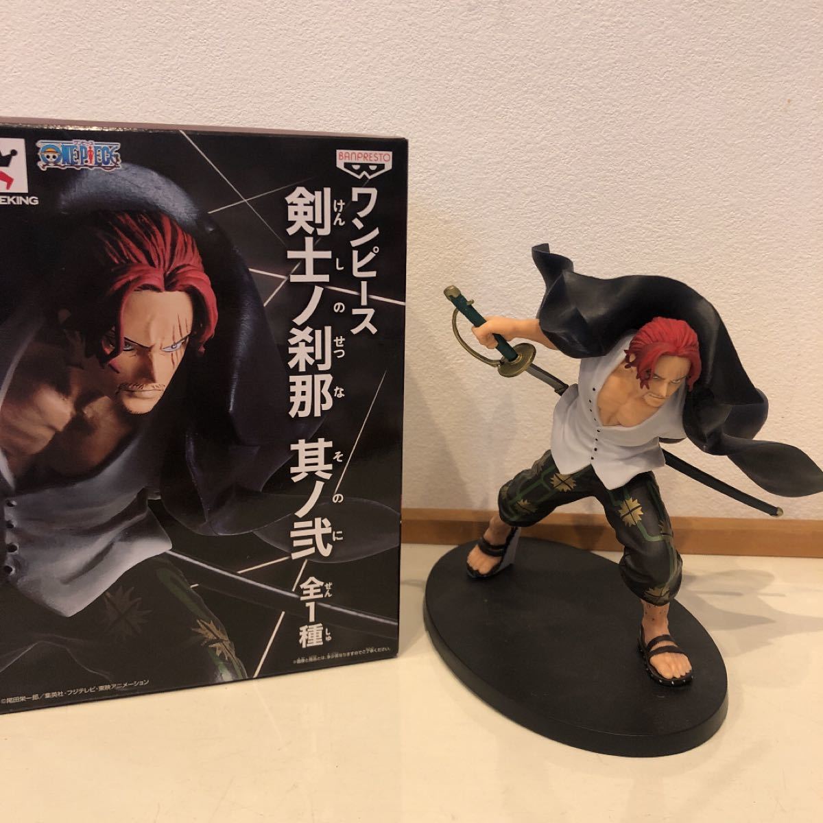Shanks ของแท้ JP แมวทอง - Swordsmen Banpresto [โมเดลวันพีช]