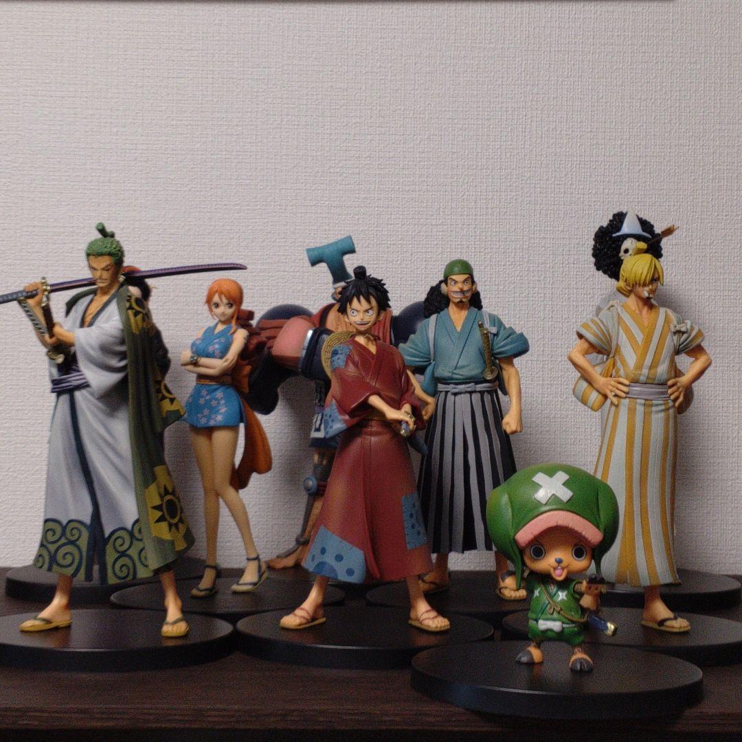 Straw Hat Pirates Wano Set ของแท้ JP แมวทอง - Grandline Men / Lady Banpresto [โมเดลวันพีช] (9 ตัว)
