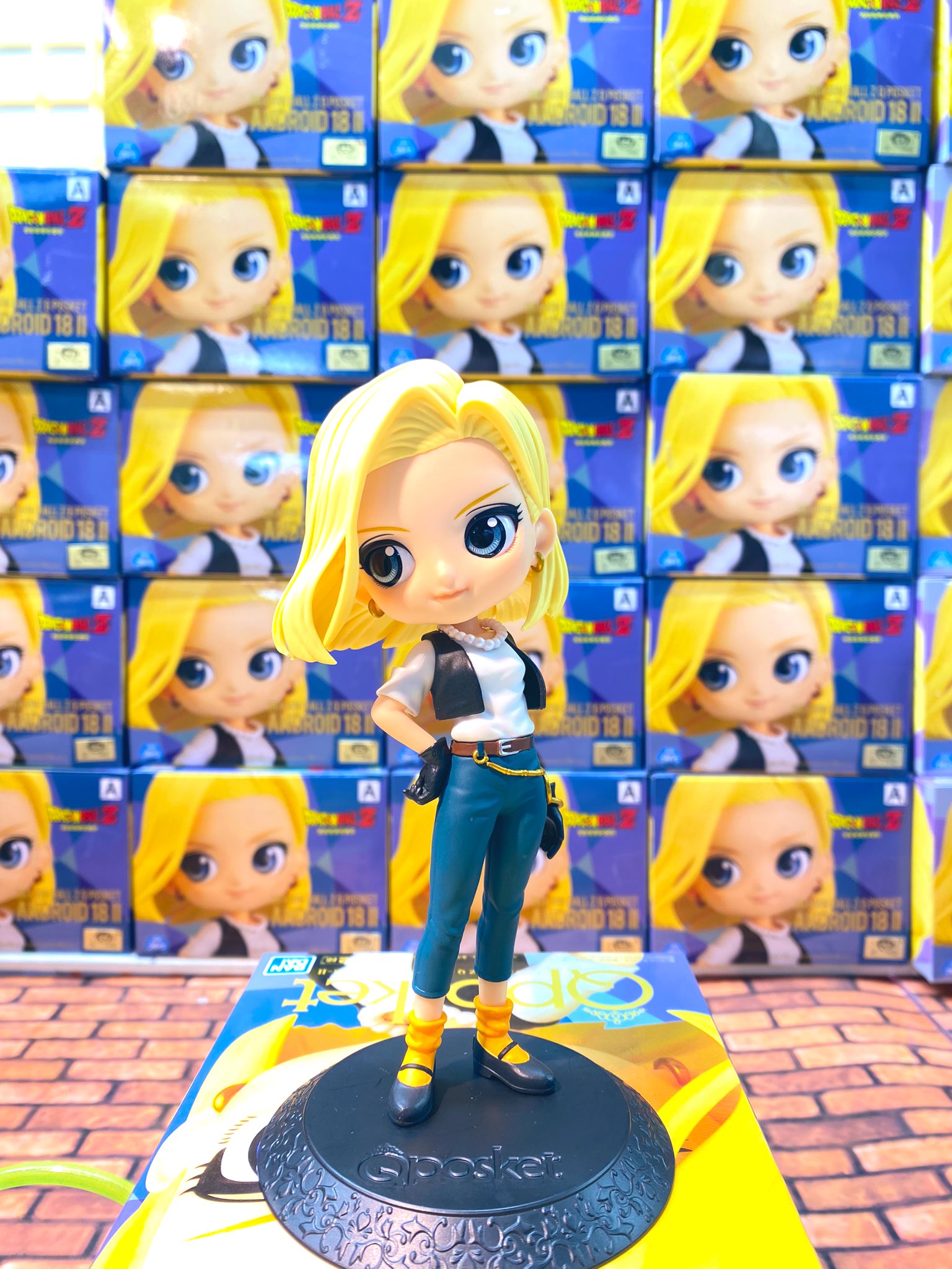 No.18 ของแท้ JP แมวทอง - Q Posket Banpresto [โมเดลดราก้อนบอล]