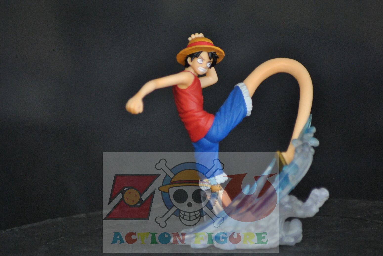 Luffy ของแท้ JP แมวทอง - Attack Motions Bandai [โมเดลวันพีช]