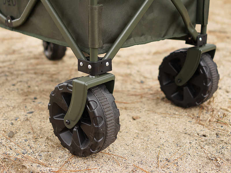 DoD Folding Carry Wagon Washable Fat Tire Khaki C2-834-KH