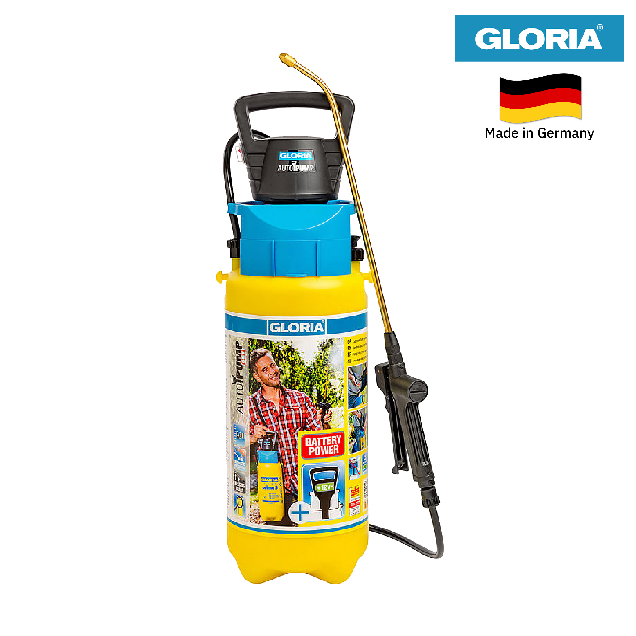 ถังพ่นยา Gloria รุ่น AUTOPUMP ระบบแบตเตอรี่ พร้อมปั๊มไฟฟ้า