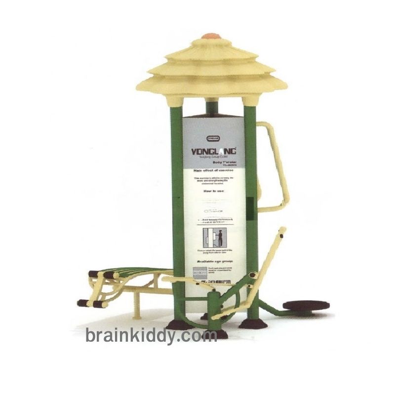 เครื่องออกกำลังกาย กลางแจ้ง ชุดสถานี บริหาร I ลานกีฬา อเนกประสงค์ สนามกีฬา ขนาด : 210 x 210 x 280 ซม.