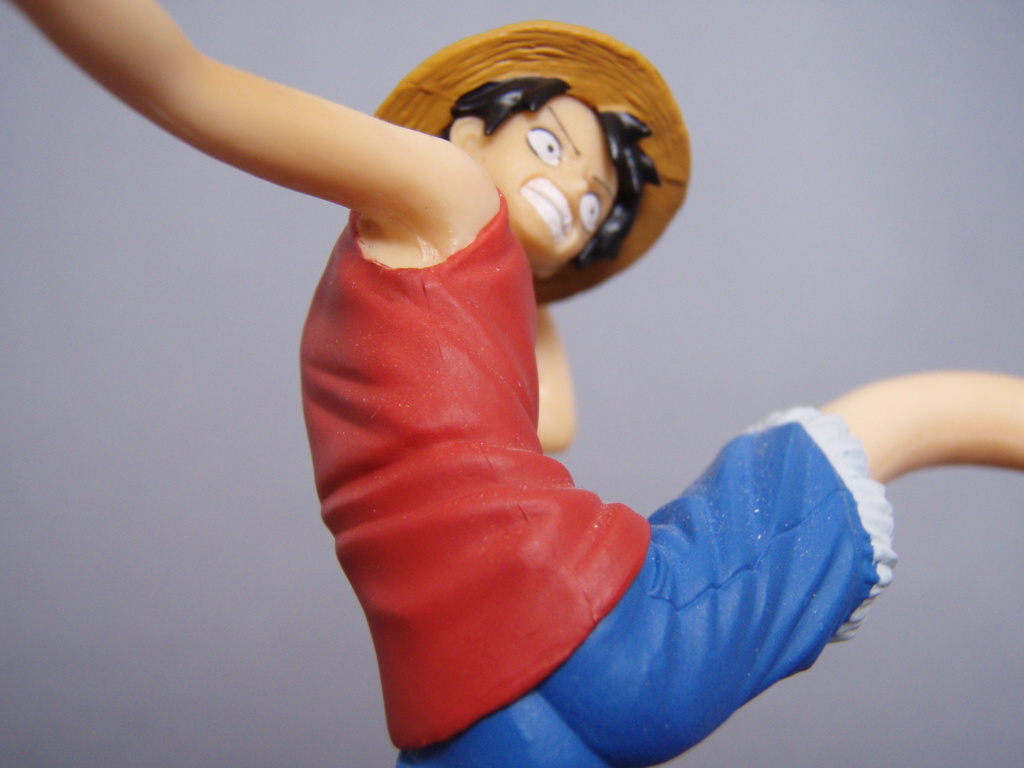 Luffy ของแท้ JP แมวทอง - Attack Motions Bandai [โมเดลวันพีช]