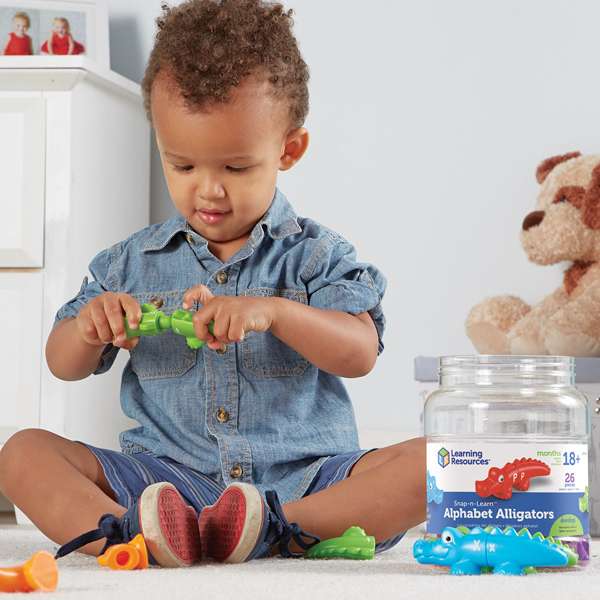 ชุดจระเข้น้อยจับคู่ตัวอักษรภาษาอังกฤษแสนสนุก สื่อการสอนอนุบาล,ปฐมวัย,ของเล่นเสริมพัฒนาการ, ของเล่นเสริมทักษะ