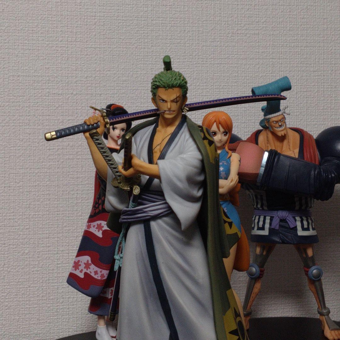 Straw Hat Pirates Wano Set ของแท้ JP แมวทอง - Grandline Men / Lady Banpresto [โมเดลวันพีช] (9 ตัว)