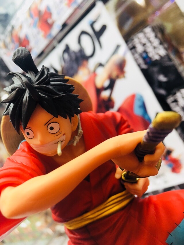 Luffy Wano ของแท้ JP แมวทอง - King of Artist Banpresto [โมเดลวันพีช]