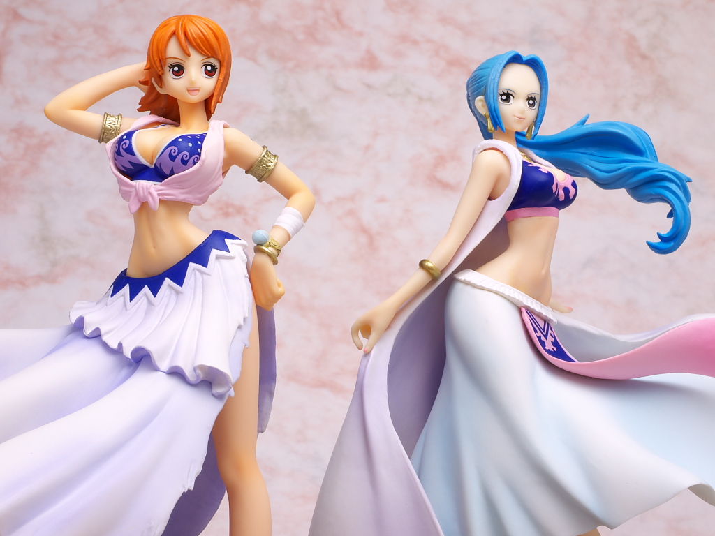 Nami & ViVi ของแท้ JP แมวทอง - Girls Snap Collection Banpresto [โมเดลวันพีช] (2 ตัว)