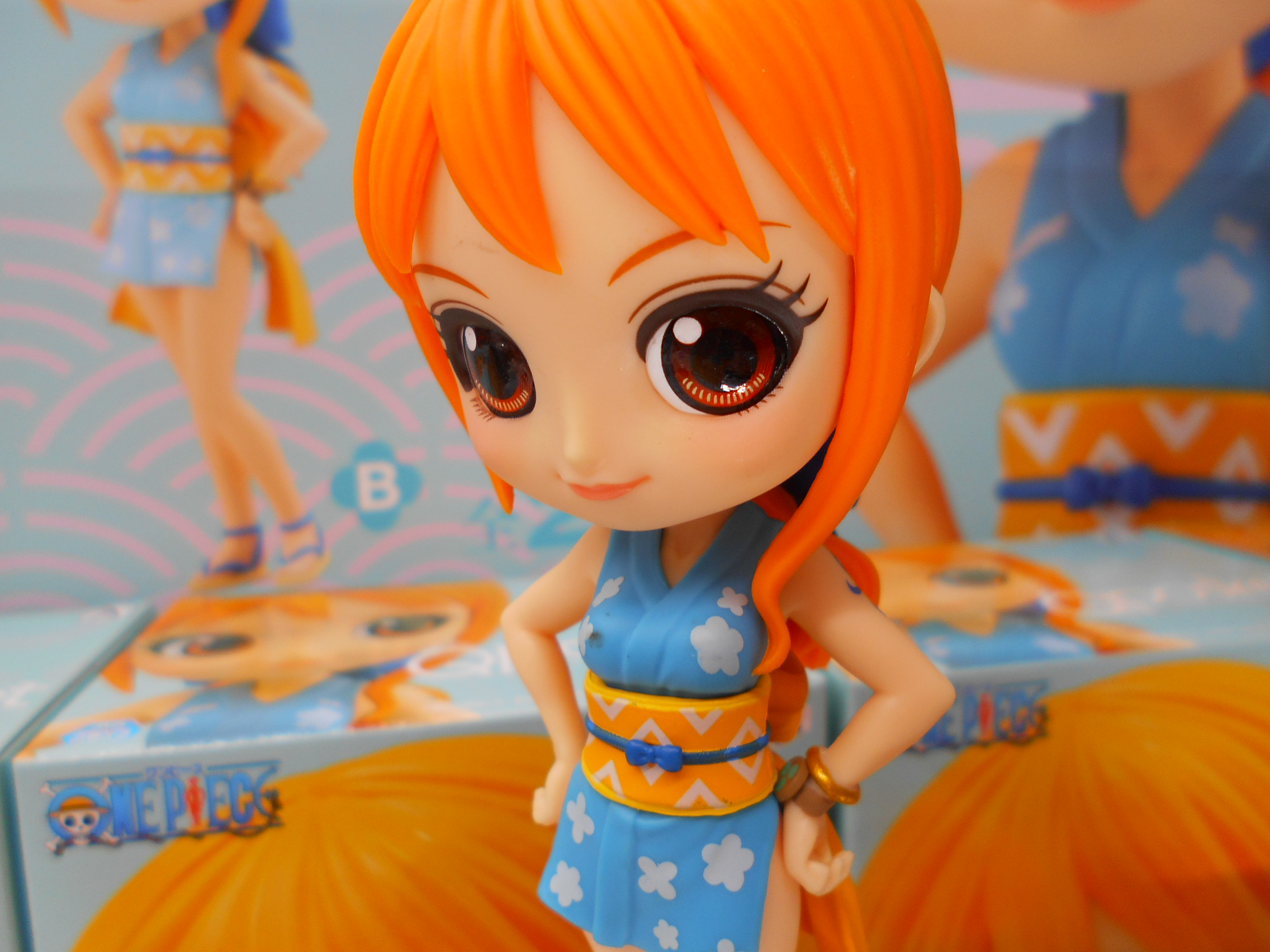 Nami Wano ของแท้ JP แมวทอง - Q Posket Banpresto [โมเดลวันพีช]