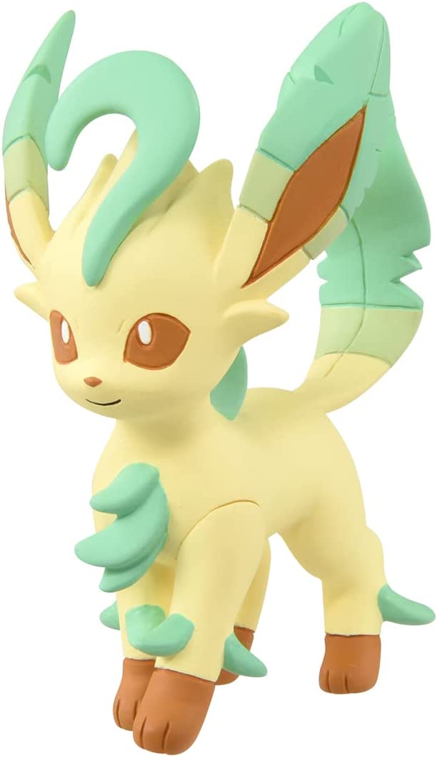 Leafeon ของแท้ JP - Monster Collection Takara Tomy [โมเดลโปเกมอน]