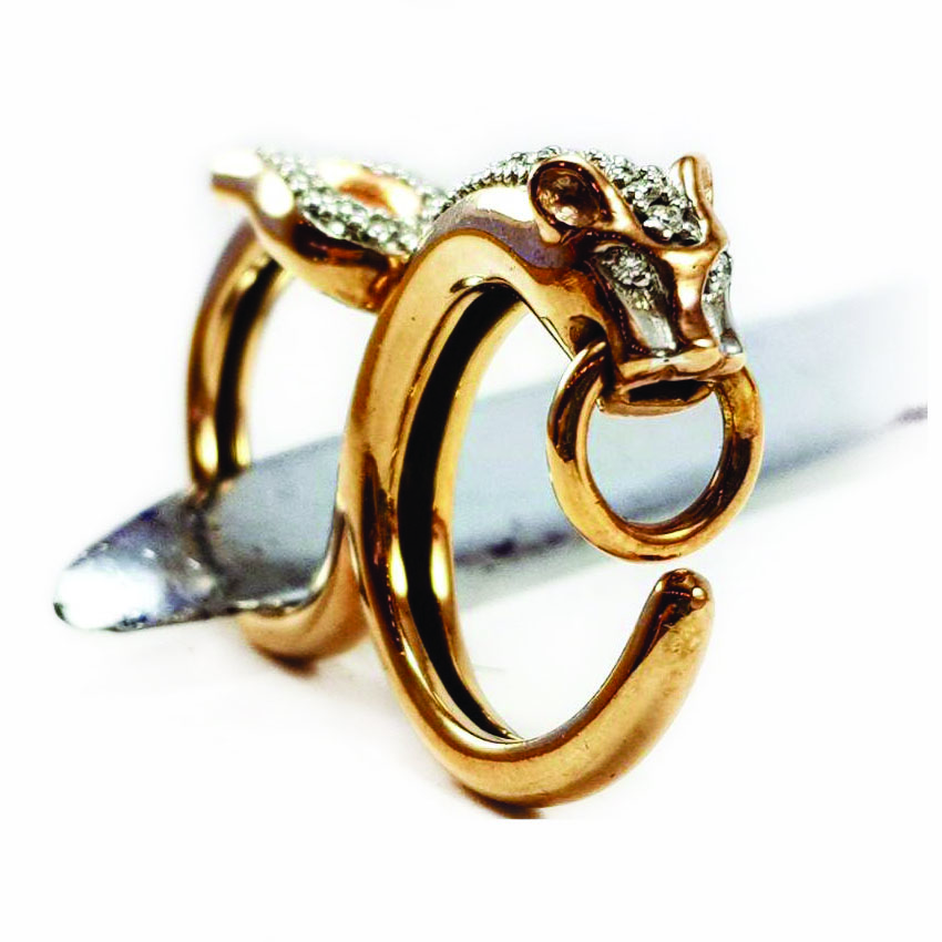 แหวนเพชร Cheetah ทอง 14K