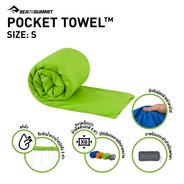Seatosummit Pocket Towel Small Lime SSTW014DLMES