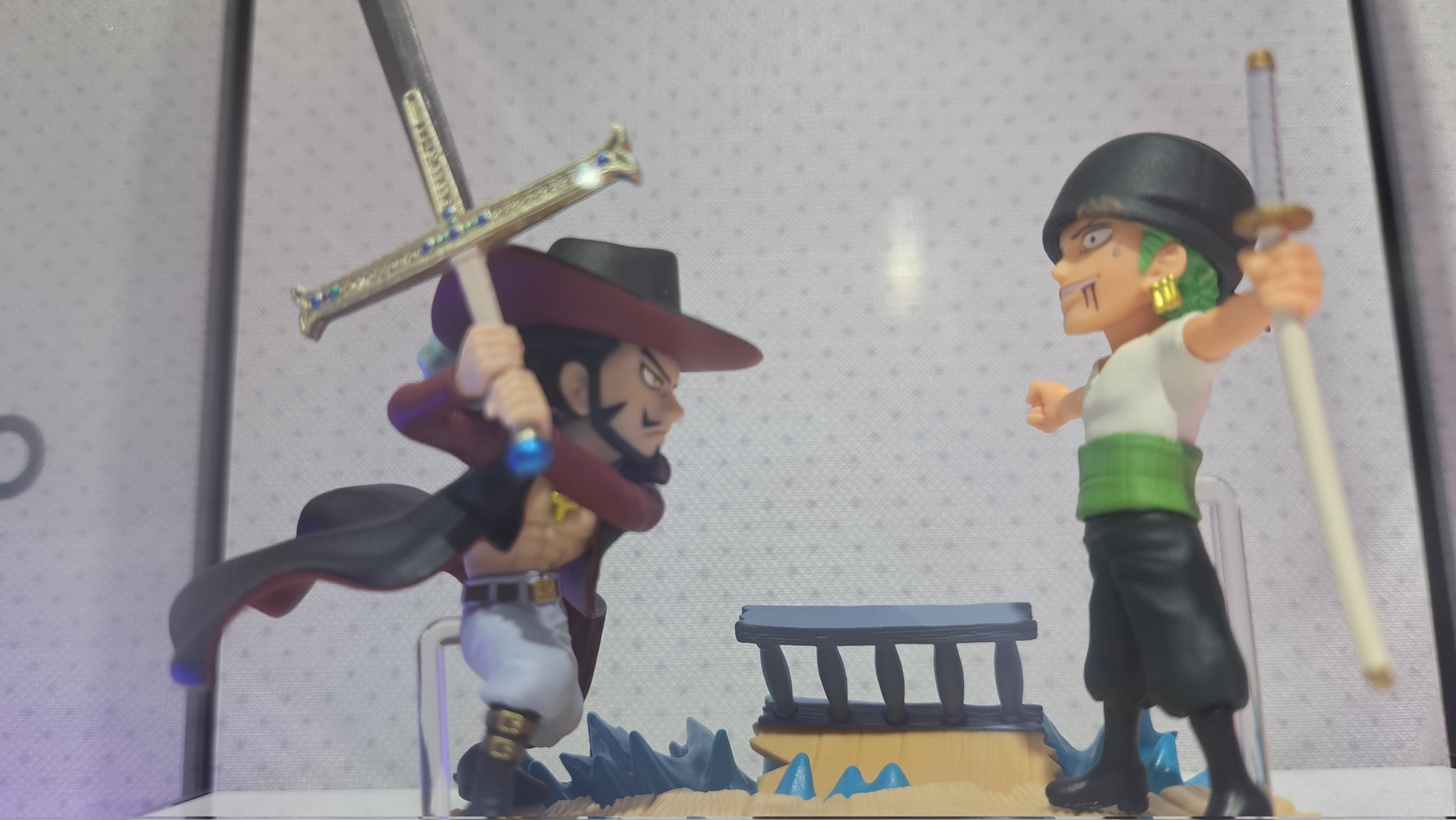 Zoro & Mihawk ของแท้ JP แมวทอง - WCF Banpresto [โมเดลวันพีช] (2 ตัว)