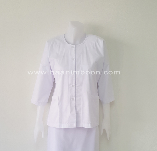 เสื้อแม่ชี (แขนต่อ) ผ้าคอตต้อน