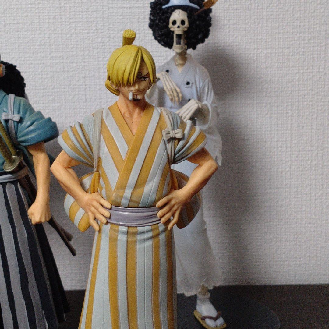 Straw Hat Pirates Wano Set ของแท้ JP แมวทอง - Grandline Men / Lady Banpresto [โมเดลวันพีช] (9 ตัว)