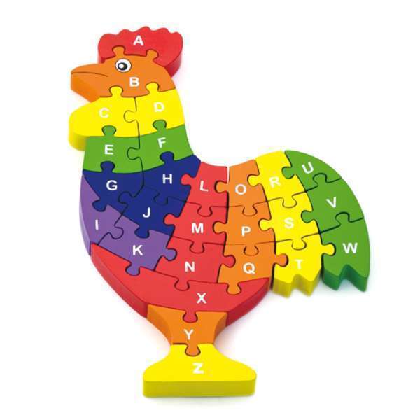 ชุดจิ๊กซอว์อักษรภาษาอังกฤษไก่แจ้ 3 มิติหลากสี,ของเล่นเสริมพัฒนาการ ,ของเล่นเสริมทักษะ,ของเล่นเด็ก, สื่อการสอนอนุบาล