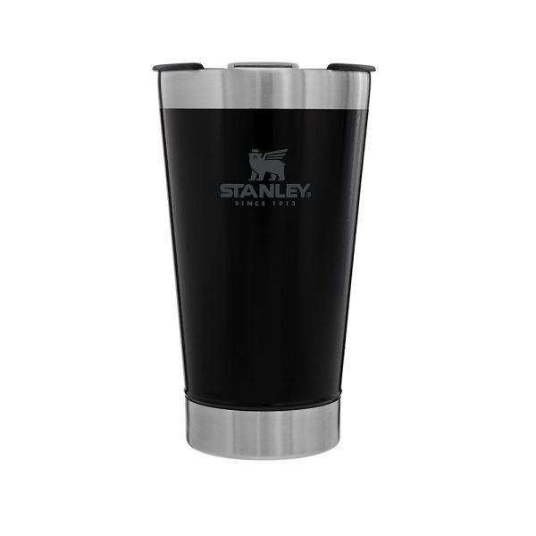 Classic Stay Chill Beer Pint 16Oz Matte Black