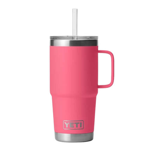 Rambler 25Oz Mug With Straw Lid Tropical Pink