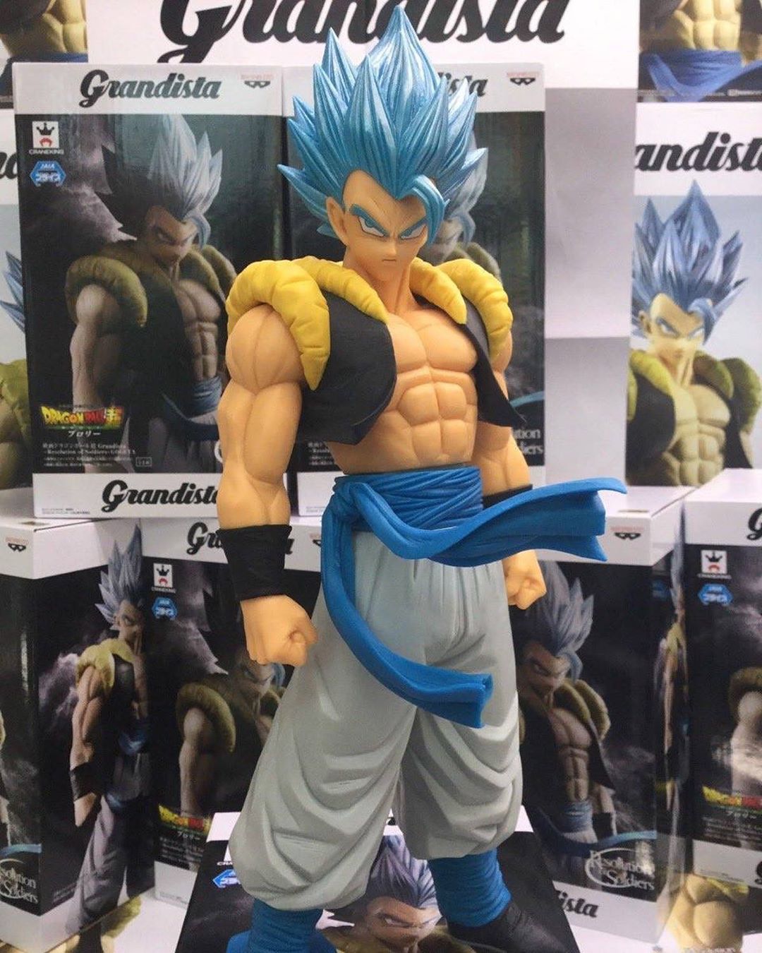 Gogeta Super Saiyan Blue ของแท้ JP แมวทอง - Grandista Banpresto [โมเดลดราก้อนบอล]