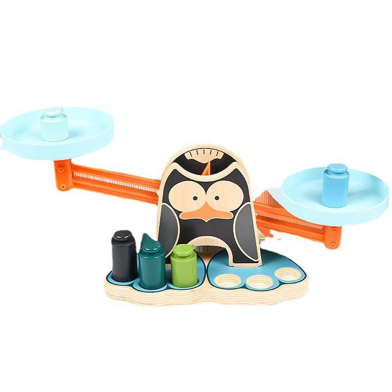 ตาชั่งเพนกวิน, ของเล่นไม้ ,ตาชั่ง , ชั่งน้ำหนัก,ของเล่นเสริมทักษะการเรียนรู้, ของเล่นเสริมพัฒนาการเด็กอนุบาล, สื่อการสอนปฐมวัย, พร้อมส่ง