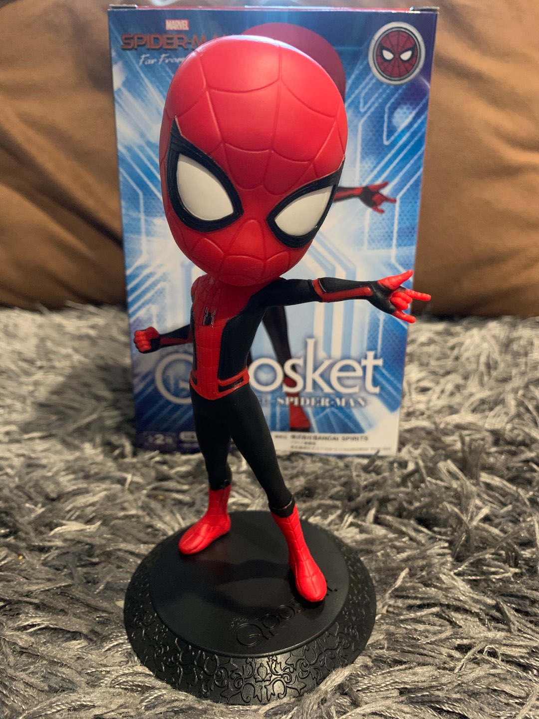 Spider Man ของแท้ JP - Q Posket Banpresto [โมเดล Marvel]